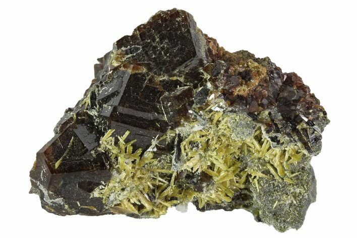 Garnet Cluster with Feldspar and Epidote - Pakistan #100403